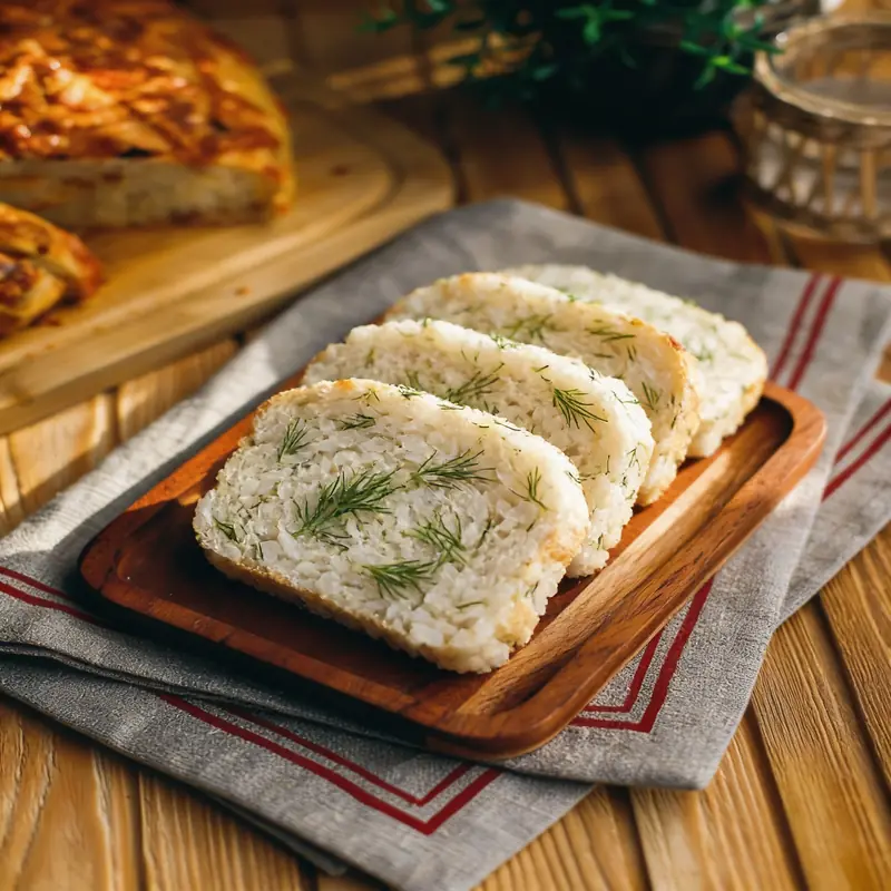 Рисовый хлеб с укропом — курс «Домашний хлеб»