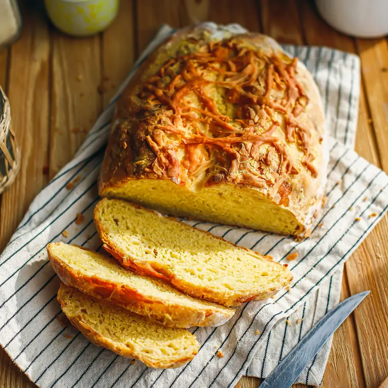 Кукурузный хлеб с сыром — курс «Домашний хлеб»