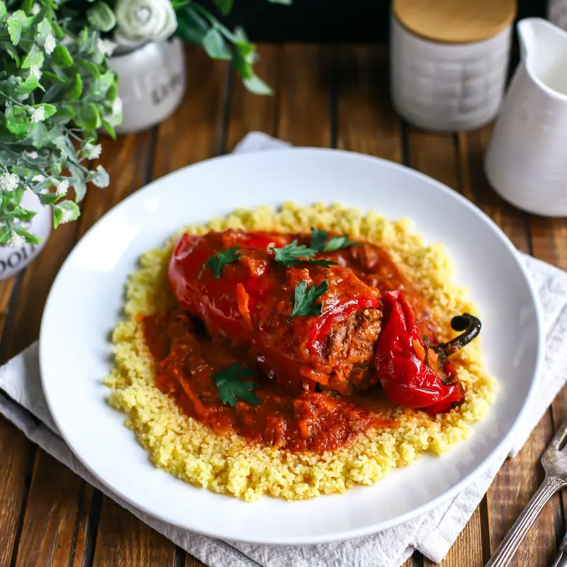Фаршированные перцы с кускусом — курс «Эффективная кулинария»