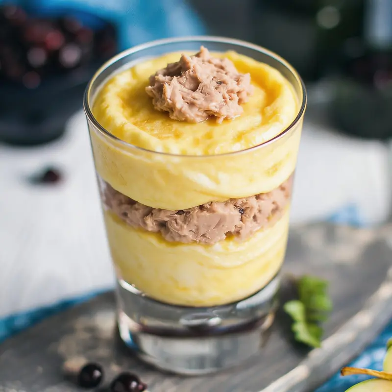 Паровой омлет с сыром и паштетом из тунца — курс «Фитнес-курс»