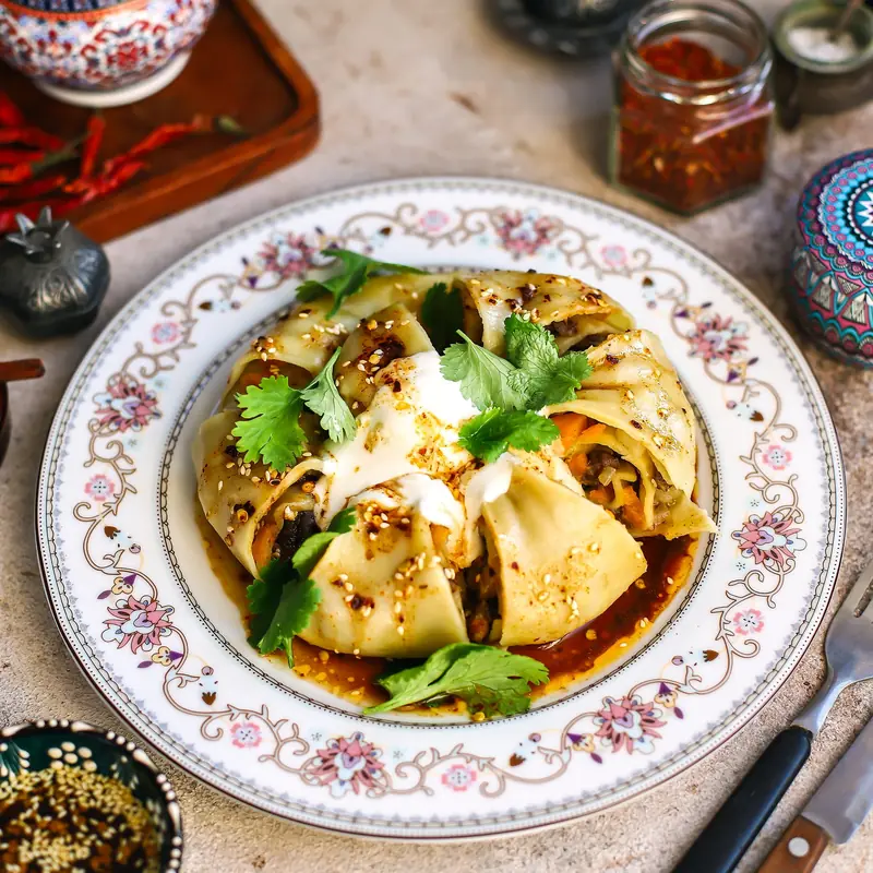 Рулет ханум с тыквой и мясом — курс «Кухни мира»